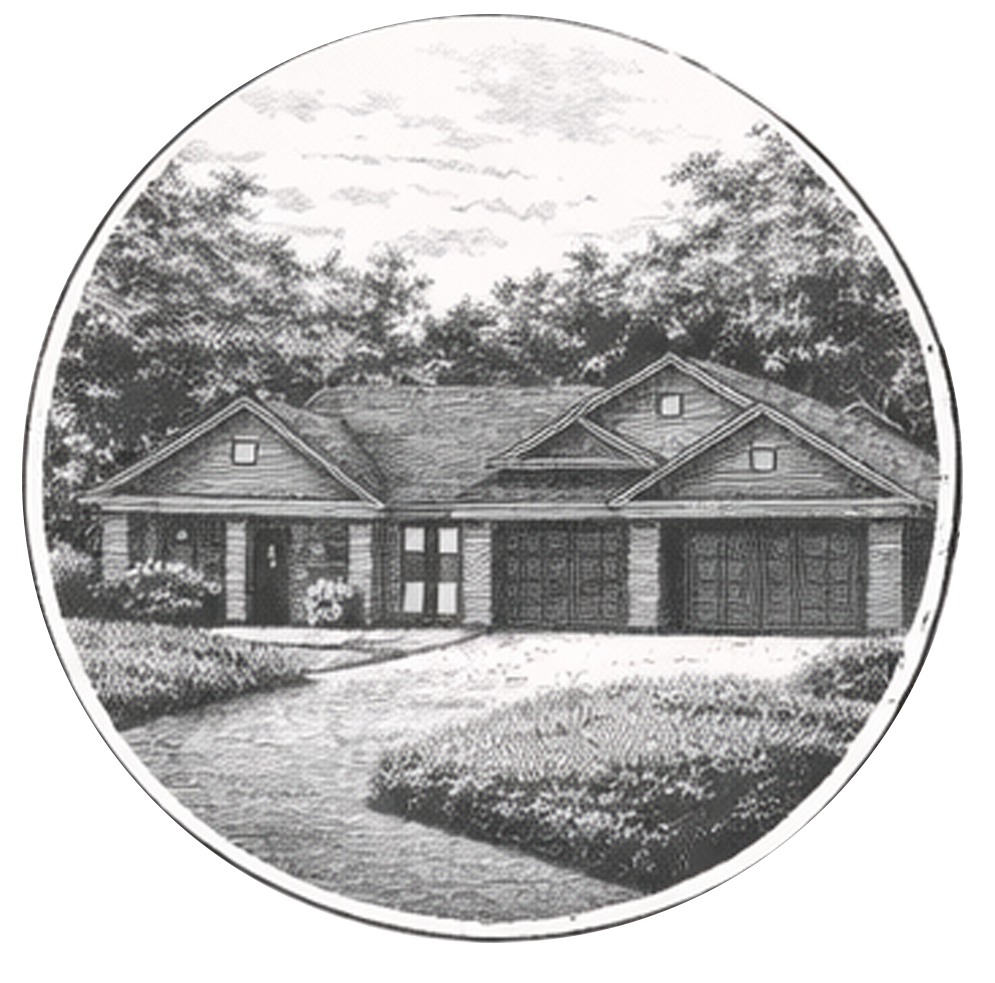 Illustration of the Trailside ranch residences